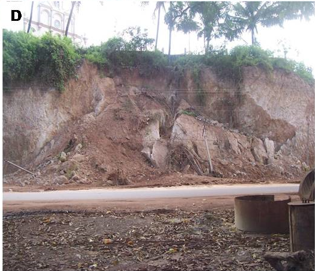 Landslide near St. Antony church Mangalore occurred in 2007