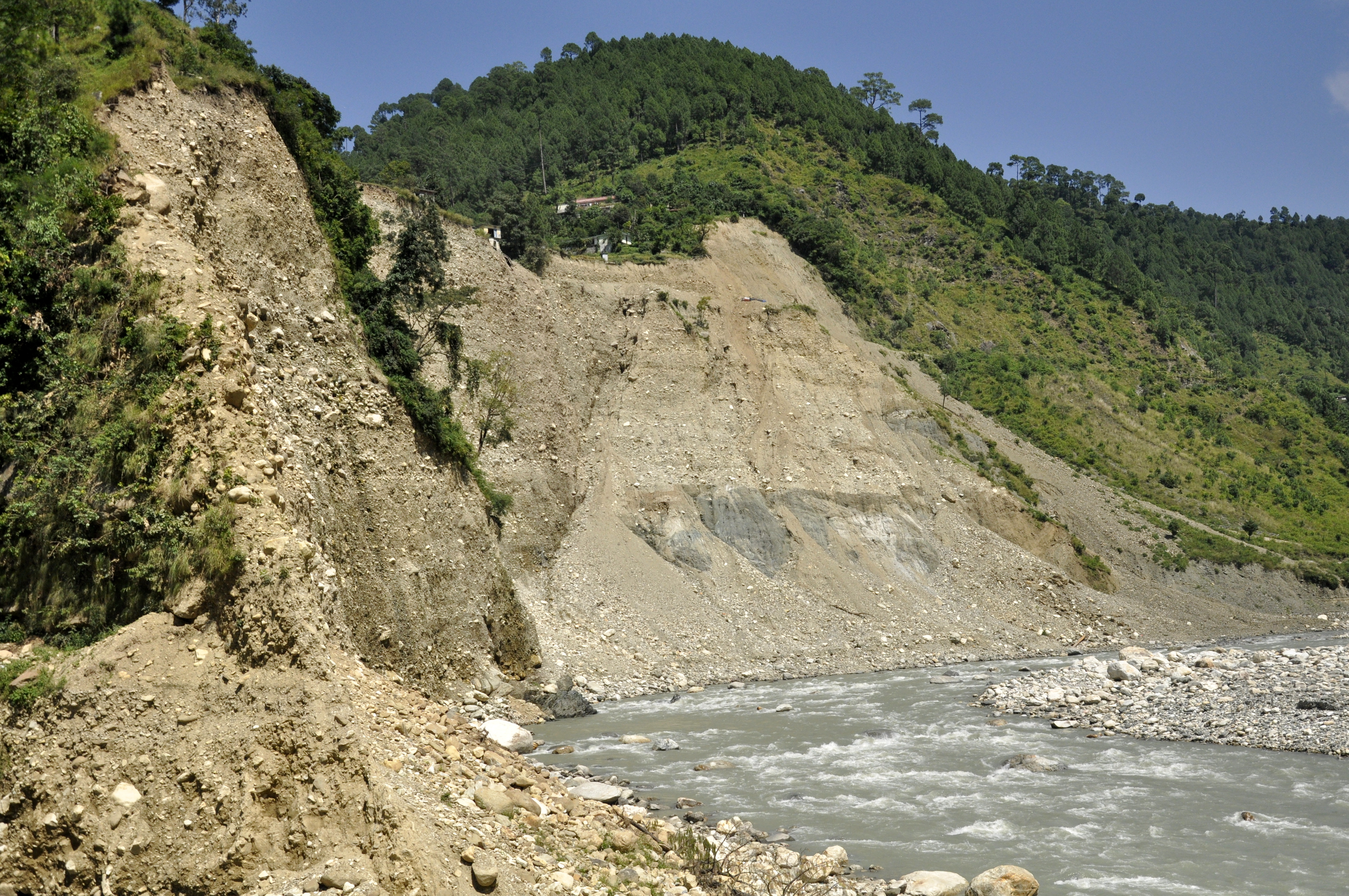 Landslide occurred in Bandarkot